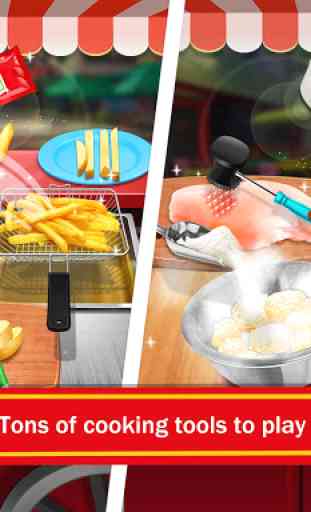 Street Food: Deep Fried Foods Maker Cooking Games 4