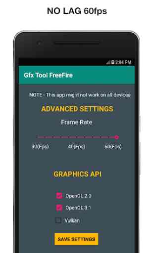 Strumento GFX per Freefire - Lag Fix 2