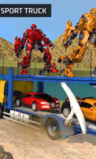 US Robot Transform Car: Robot Transport Games 2018 4