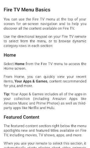 User guide for Fire TV 2