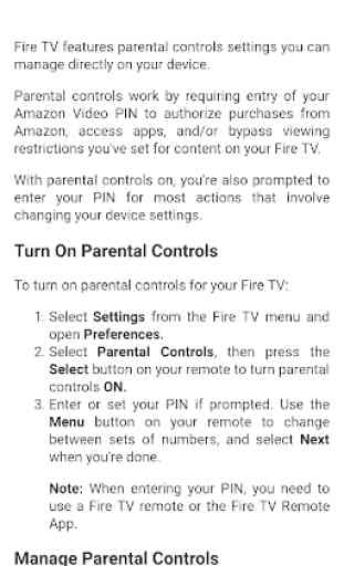 User guide for Fire TV 3