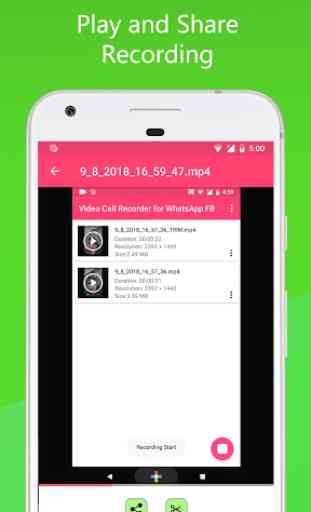 Video Call Recorder for WhatsApp FB 4