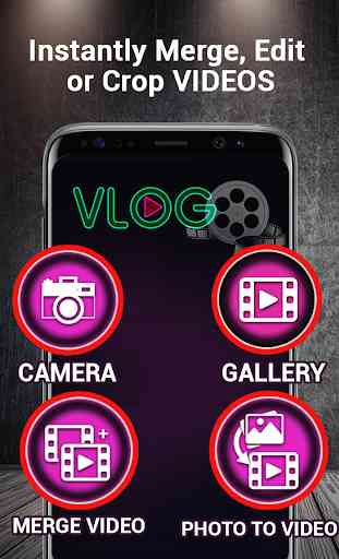 Vlog Video Merger & Editor  - Filters & Stickers 1