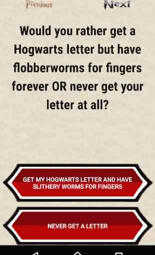 Would you rather? Harry Potter 3