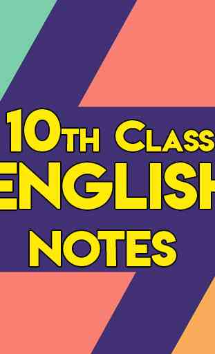 10th Class English Notes 1