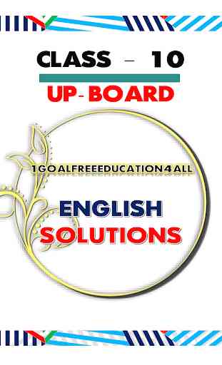 10th class english solution upboard 2
