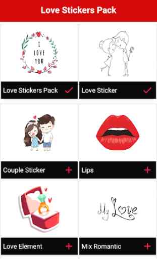 3D Love GIF : Love Stickers 3