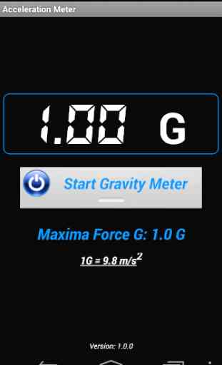 Acceleration Gravity Meter 1
