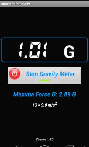 Acceleration Gravity Meter 2