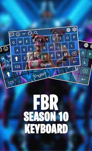 Battle Royale Keyboard Theme for FNBR season 10 X 1