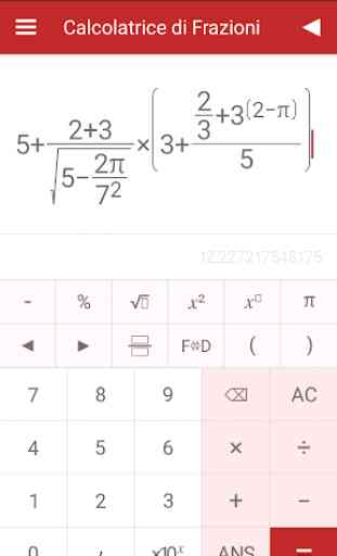 Calcolatrice di Frazioni 1