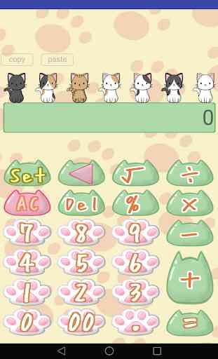 Calculator of cute cat 2