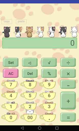Calculator of cute cat 4