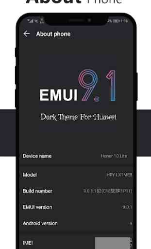 Dark Emui-9.1 Theme for Huawei 4