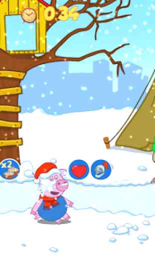 Divertente Snowball battaglia: Giochi invernali 3