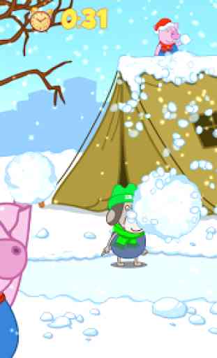 Divertente Snowball battaglia: Giochi invernali 4