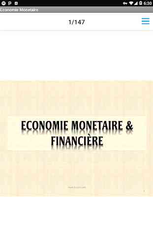 Economie Monétaire - Sciences Economiques 4