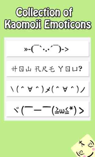 Emoticon Kaomoji e simboli di testo e personaggi 4