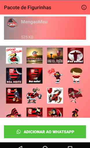 Figurinhas do Flamengo - Stickers, Adesivos 1