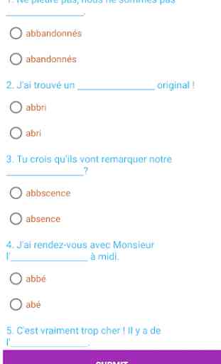 French Grammar Test 2
