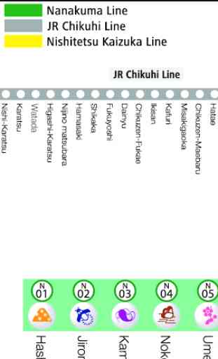 Fukuoka Metro Map 3