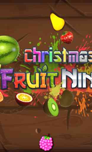 Gioco di taglio della frutta di Natale 3