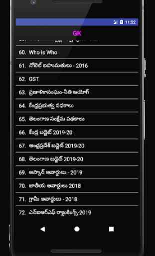GK(Current Affairs) in Telugu 2