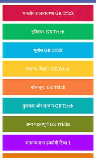 GK Tricks in Hindi 1