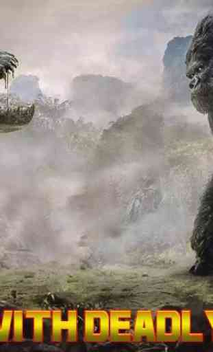 gorilla furioso contro dinosauro selvaggio 1