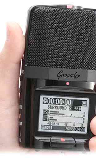 Gravador de Voz com Alta Qualidade Voice Recorder 2