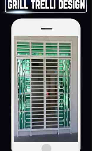 Home Grill Window Trellis Design Metal Door Ideas 4