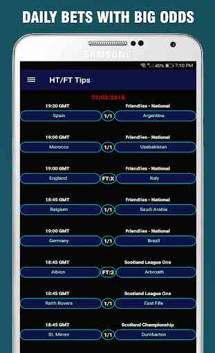 HT/FT Fixed Matches 101% - DAILY BETS 1