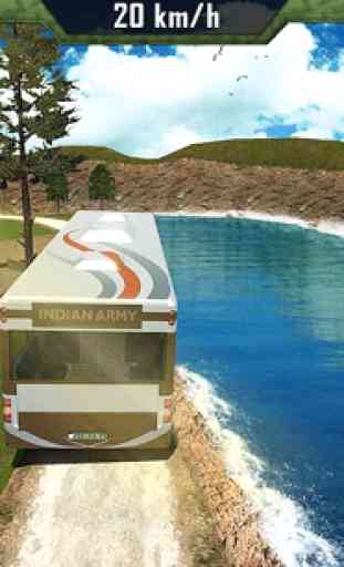 Indian Army Off-Road Bus Driver: Driving Simulator 2