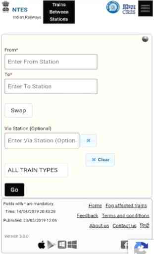 Live Train Status, PNR Status, Seat & Live Station 3