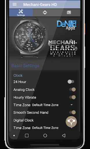 Mechani-Gears HD Watch Face Widget Live Wallpaper 4