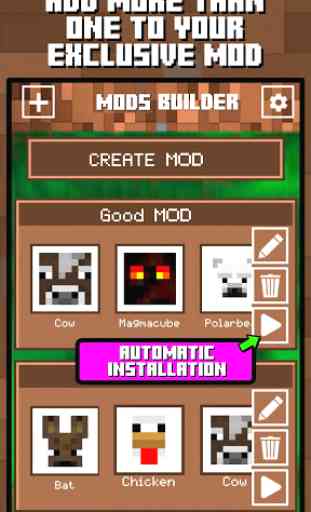 Mods Builder per Minecraft PE 3
