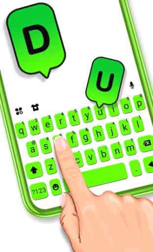 Neon Green Chat Tema Tastiera 2