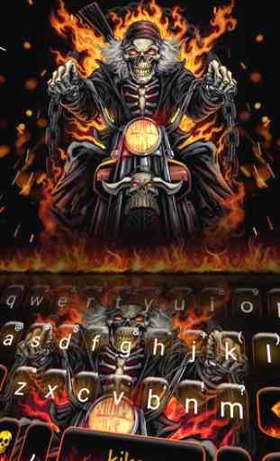 Nuovo tema Fire Skull Rider per Tastiera 1