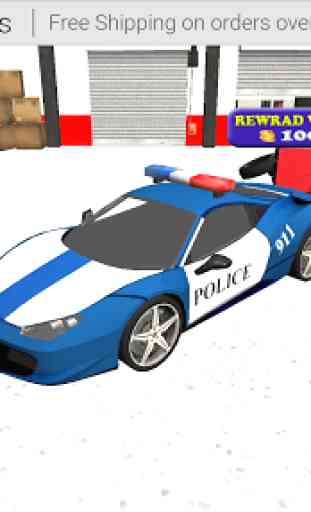 Polizia Car Parking 3D Simulator: guida NYPD 2