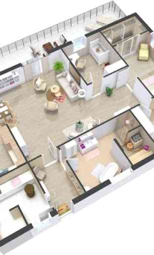 Programmi di pavimento della casa 3D 1