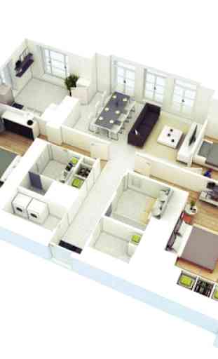 Programmi di pavimento della casa 3D 2