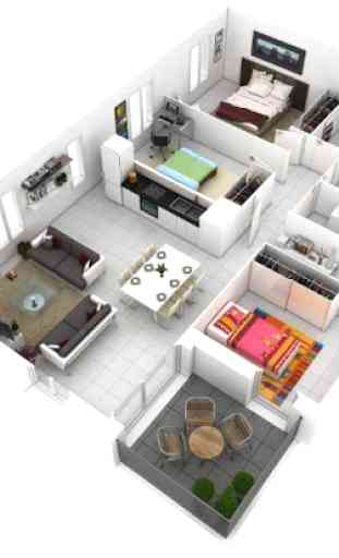 Programmi di pavimento della casa 3D 4