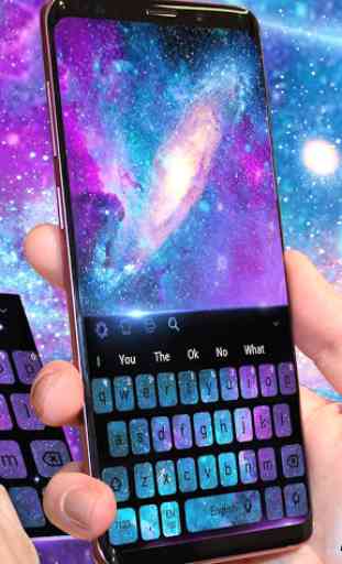 Purple Galaxy Keyboard 2