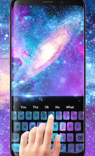 Purple Galaxy Keyboard 4