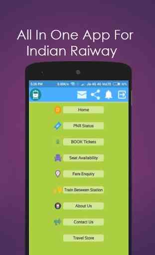 Rail Enquiry,PNR Status,Book Tickets,Live Status 1