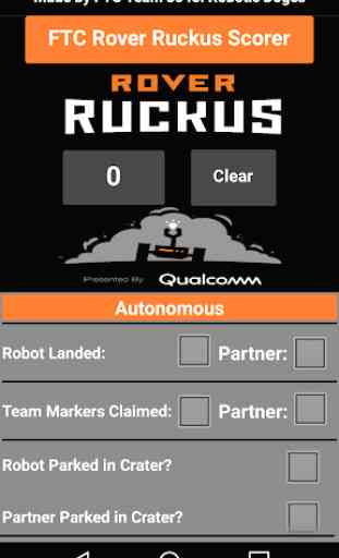 Rover Ruckus Scorer for FTC 1