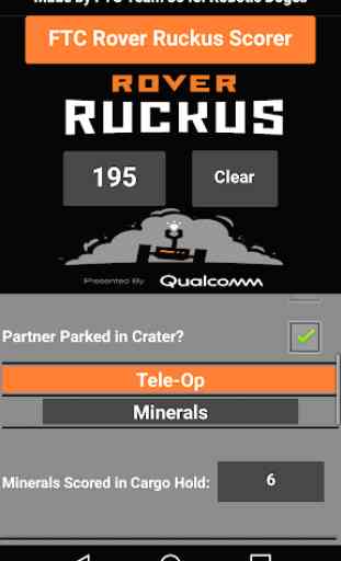 Rover Ruckus Scorer for FTC 2