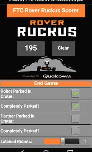 Rover Ruckus Scorer for FTC 3