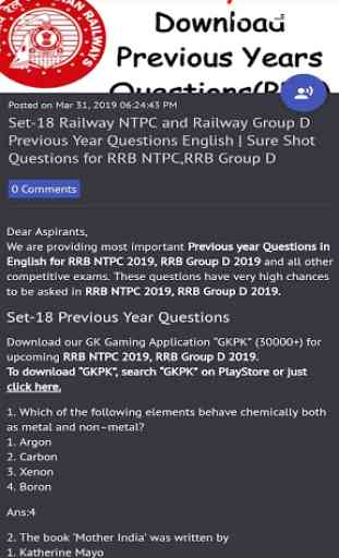 RRB NTPC 2019 Question Bank and PDFs-GKPK Affairs 3