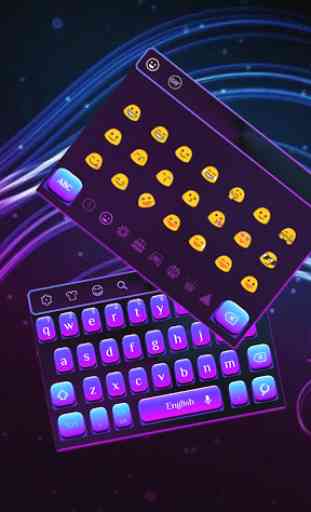 Semplice tastiera Purple Light 1